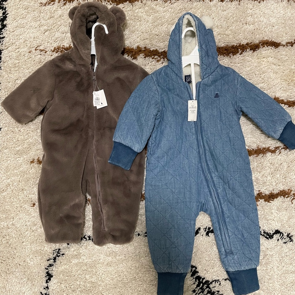 New! GAP Faux Brown Fur Onesie